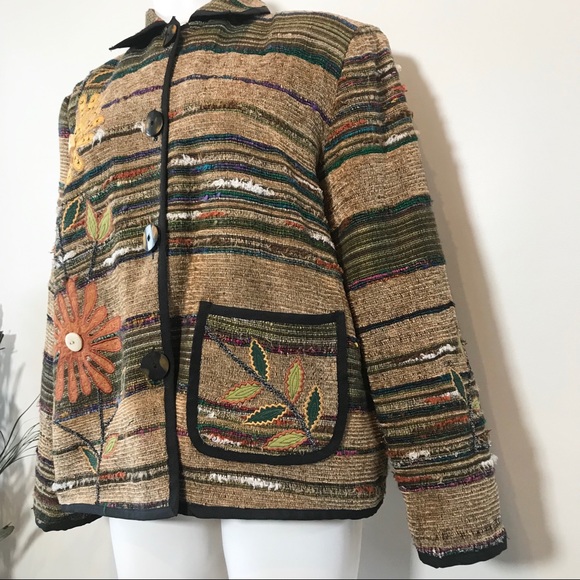 Rare Vintage Multicolor Embroidered Jacket - Picture 4 of 9
